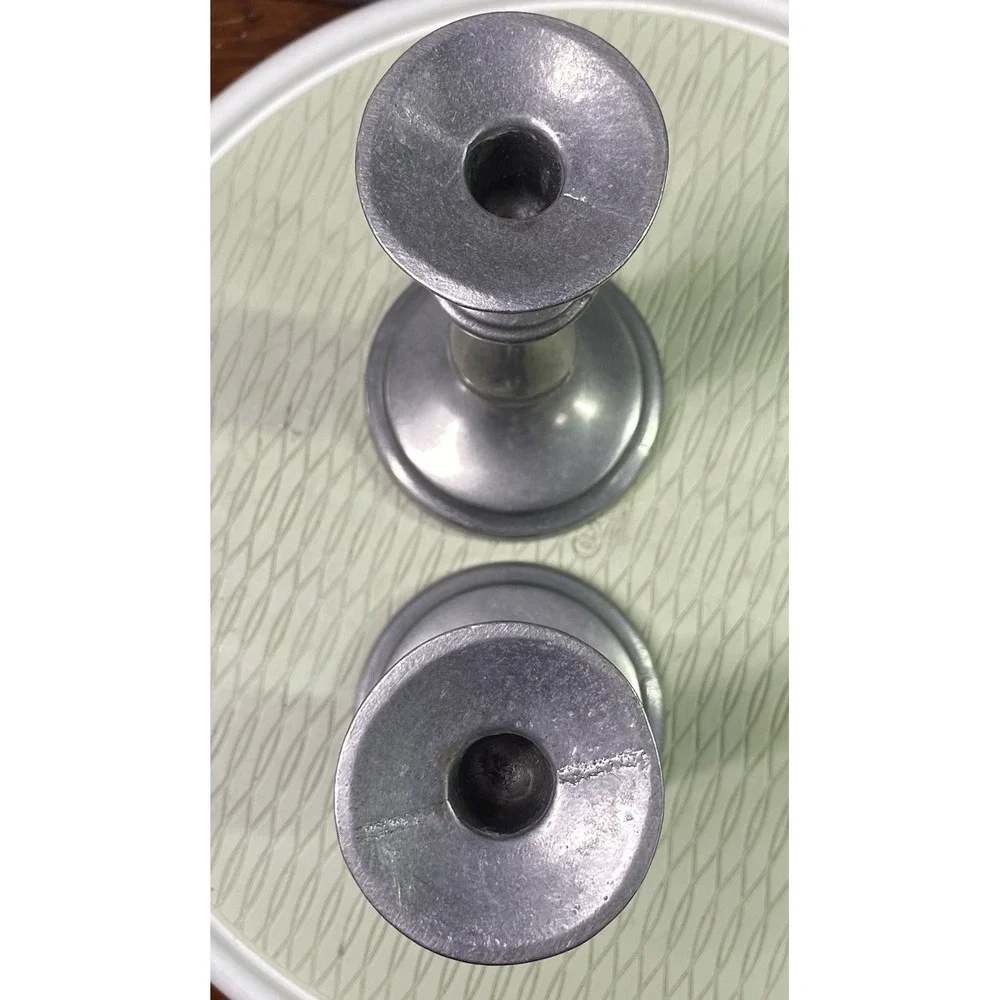Wilton Armetale RW Pewter Pair of 2 Candlestick‎ Holders 9
